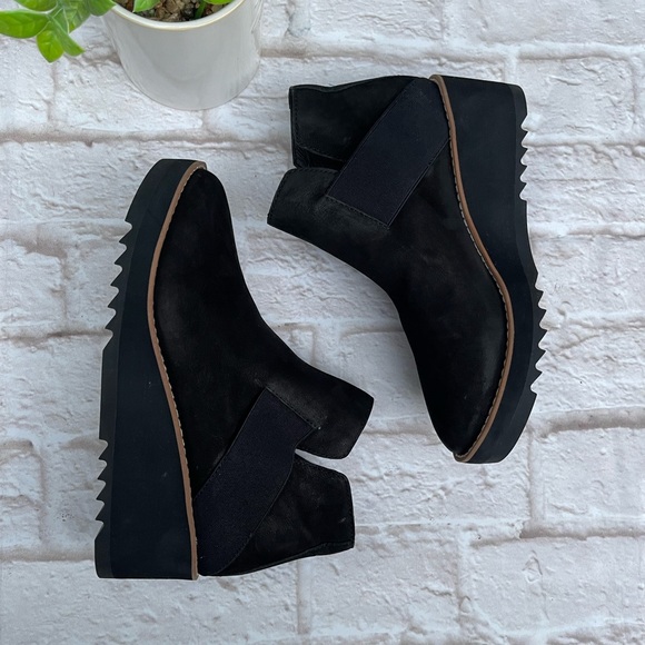 Eileen Fisher Lark wedge heel booties women’s size 5.5 - Picture 5 of 11